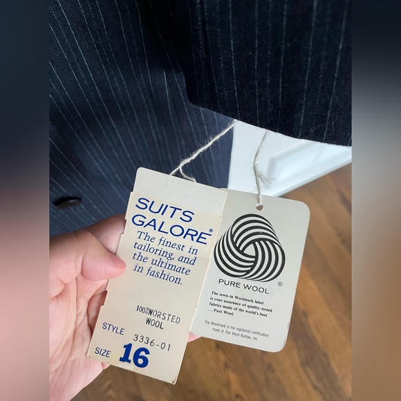 NWT - Vintage Jim Baldwin Suits Galore Merino Wool Coat (Size 16) - Picture 12 of 13